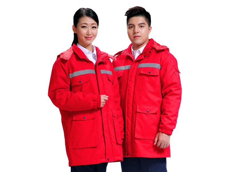 http://www.ecanr.org.cn 紅色工作服沖鋒衣展示